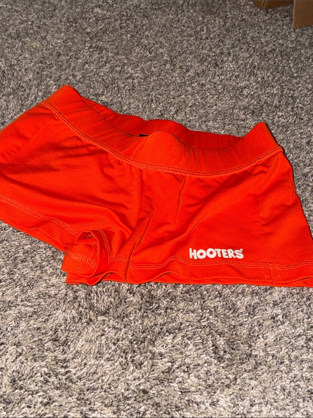 Hooters Orange Athletic Logo Shorts
